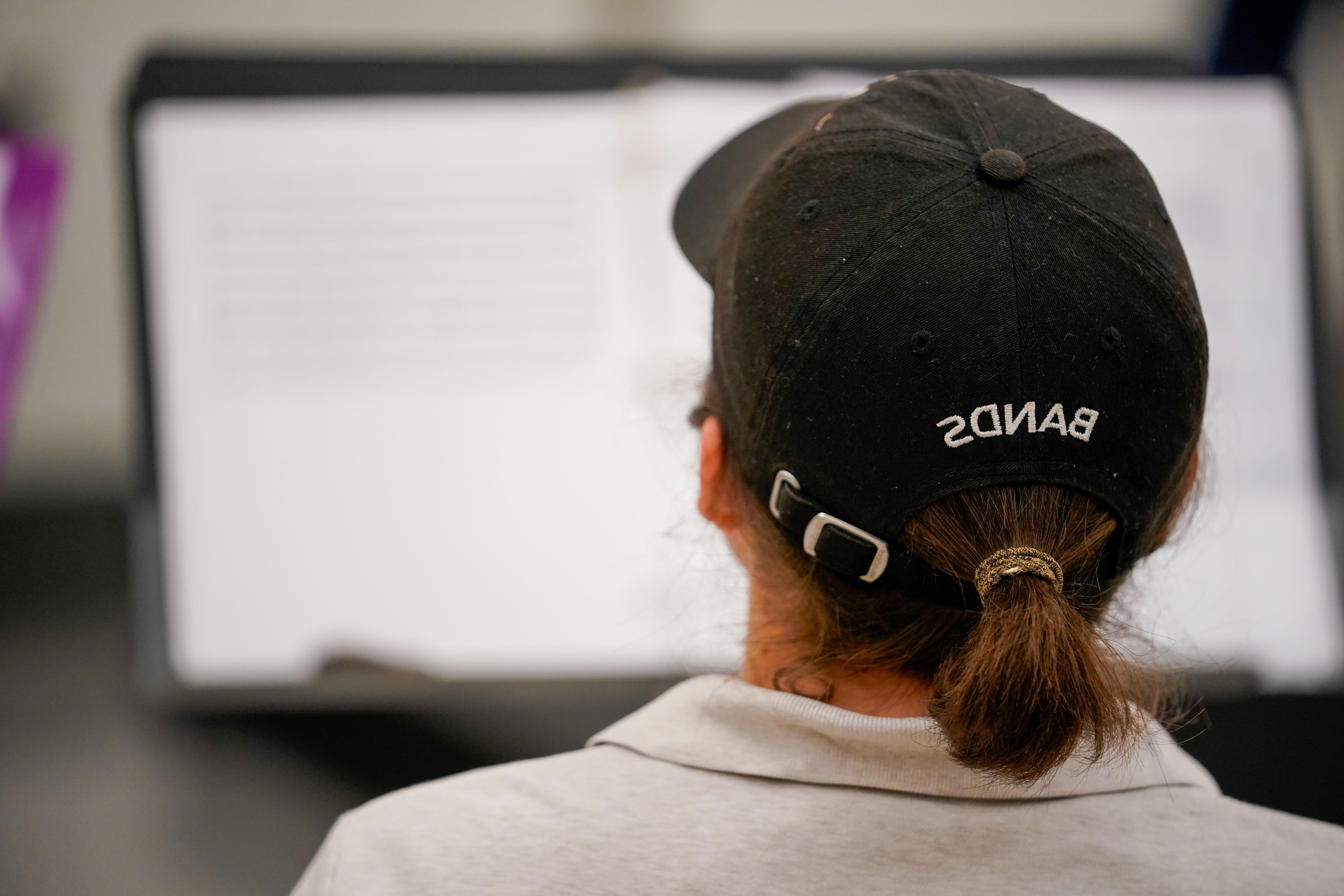 UIW Band Student Facing Music Stand