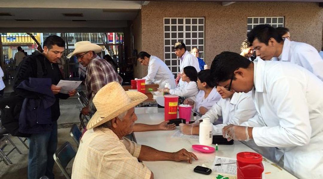 Students providing medical exams