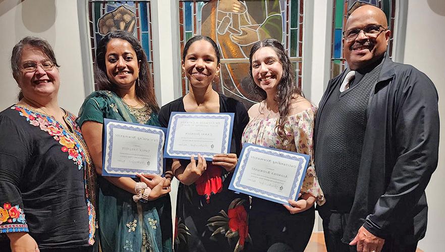 Lanai Johnson, Sneha Varghese and Alondra Rodriguez